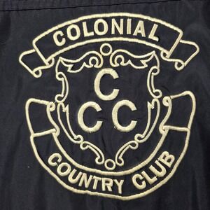 Wilson Jacket Mens Medium Blue Colonial Country Club Golf Windbreaker Full Zip